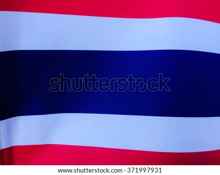 close up Thailand flag , background
