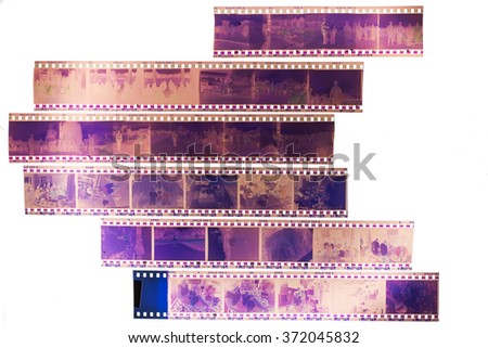 Old films on the light background.