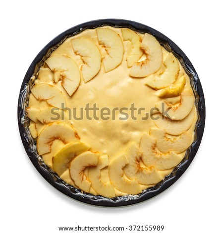 Raw apple pie