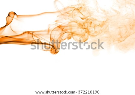 movement of orange smoke 