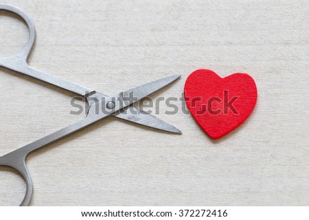scissors cut Heart