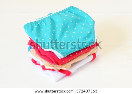 Kid underwear set Royalty-Free Stock Photo #372407563