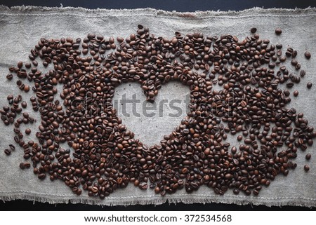Coffee love heart