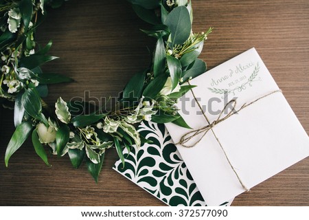 invitation card for the wedding