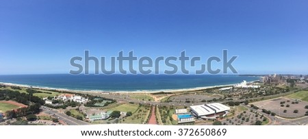 Durban beach panorama  Royalty-Free Stock Photo #372650869