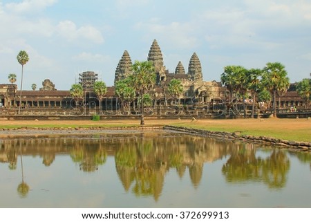 Angkor Wat of UNESCO's world heritage in Siem Reap, Cambodia