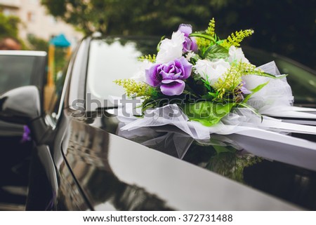 wedding car Royalty-Free Stock Photo #372731488
