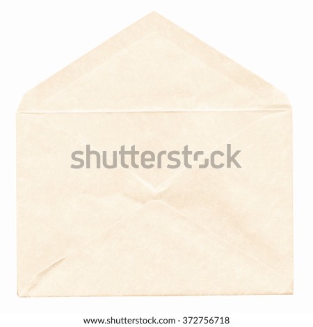  Letter or small packet envelope isolated over white vintage