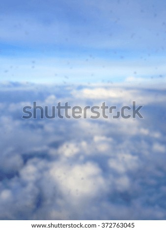 blur blurred soft unfocused background view landscape blue sky clouds high