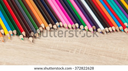 multicolored pencils.  Wooden Pencil.  colored pencils