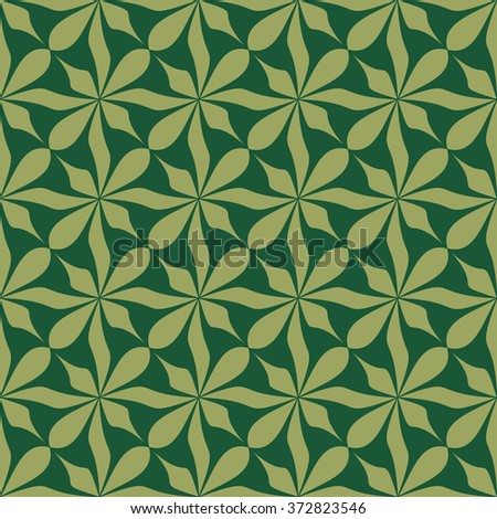 Simple leaf pattern. Vector background.