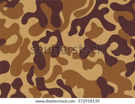 Sample cotton camouflage fabric closeup