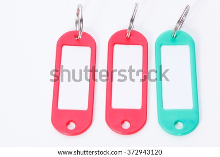 Collection of a colorful key fobs