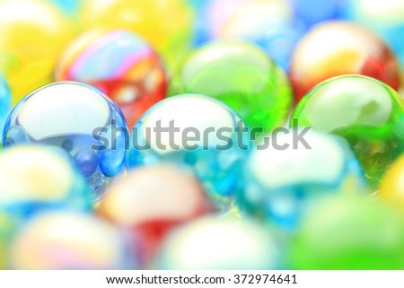 Abstract colorful glass beads