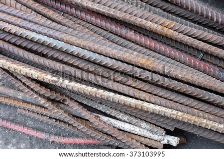 Metal steel rods.