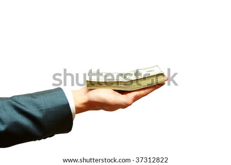 Hand with money