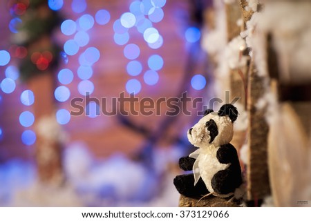 panda bear Christmas tree toy 