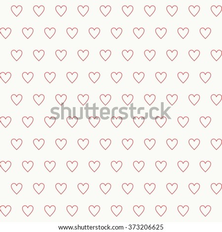 Seamless heart pattern, vector illustration repeating texture with hearts