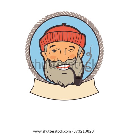 Old Sailor With Pipe. Portrait Character. Fishing Vector Labels. Old Sailor Tattoos. Old Sailor Picture. Old Sailor Hat. Old Sailor Jokes. Sailor Pipe Smoking. Old Sailor With Pipe Painting.
