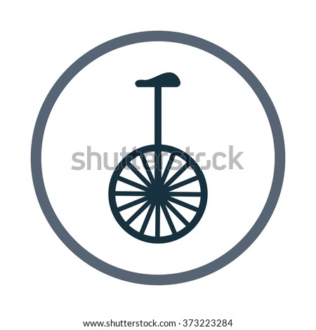 Circus bike icon
