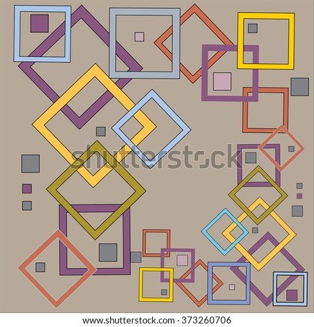 Abstract geometric pattern of squares.