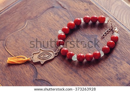 Bracelet with Fatima's hand pendant