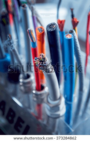 Electrical equipment. Background and texture