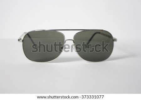 Sunglasses white backdrop