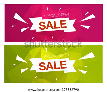 Super Sale Special Offer banners