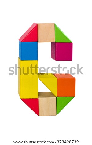 Letter a alphabet cubes font
