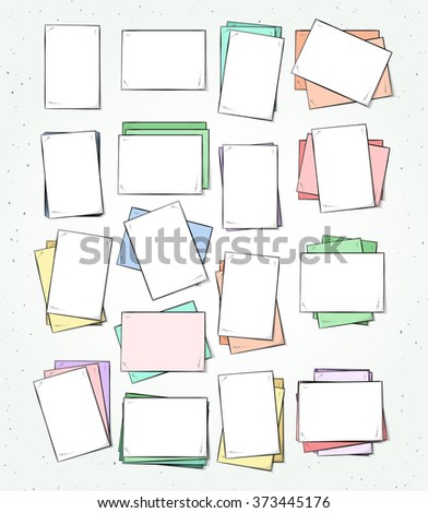 Isolated paper sheet handmade in sketch style. Sketch of paper page. Paper sheet for design cards and posters, collages and presentations, web design, background. Retro design. Vintage Pastel colors.