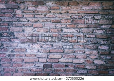 Background of old vintage brick wallVintage 