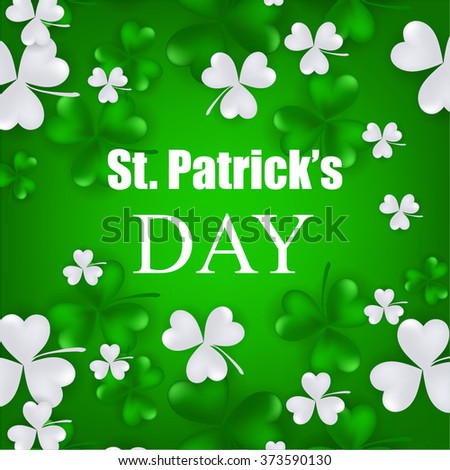 St. Patrick's day background with clover