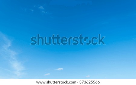 image of  blue sky and white cloud on day time for background usage(horizontal).