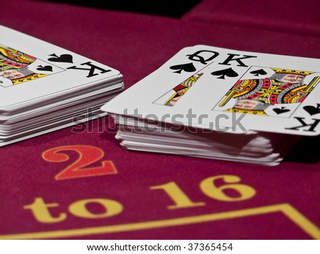 playing cards in casino (casino series)