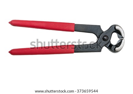 Pincers isolated on white background. Royalty-Free Stock Photo #373659544