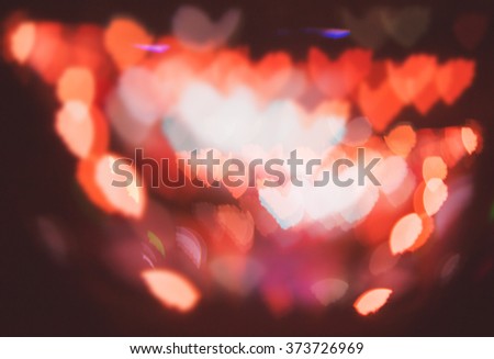 Heart abstract colorful defocused blurred bokeh background