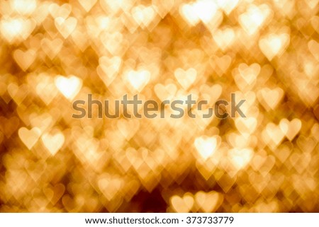 Abstract blur or bokeh heart background