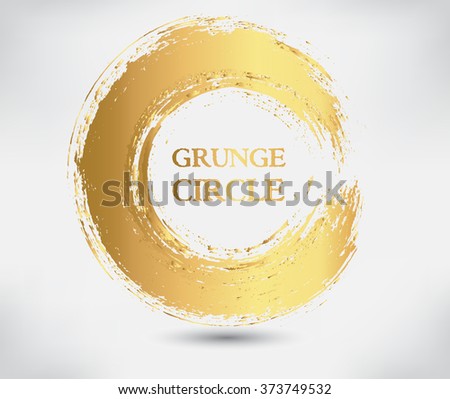 Vector grunge circle.Grunge round shape.