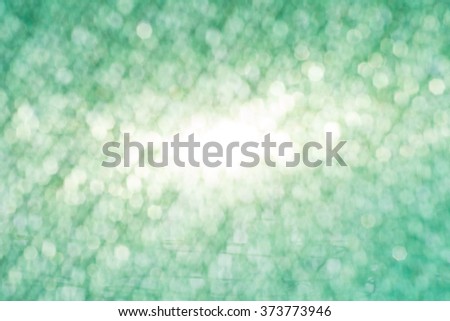 Green bokeh abstract lights defocus background