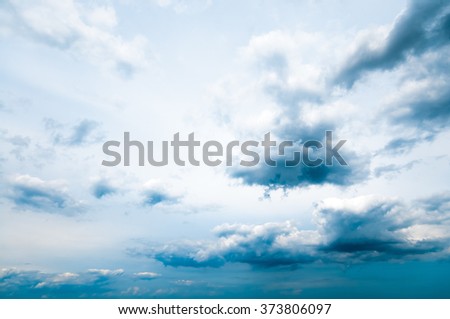 A storm is approaching; Dark clouds on the horizon