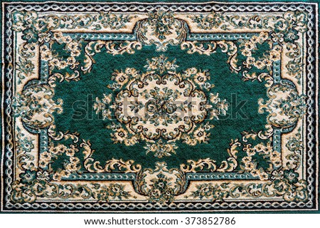 Patterns of Persian carpets. Royalty-Free Stock Photo #373852786
