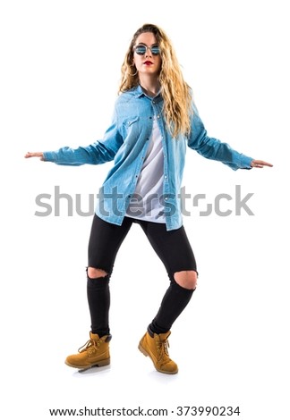 Teenager girl dancer
