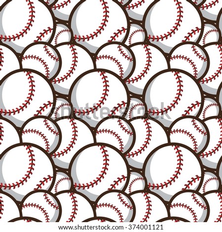 baseball seamless pattern