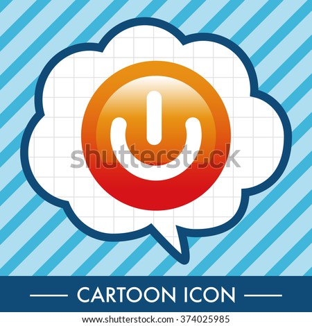 Computer-related desktop icon theme elements - power button