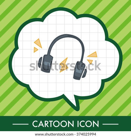 Computer-related desktop icon theme elements - headphones