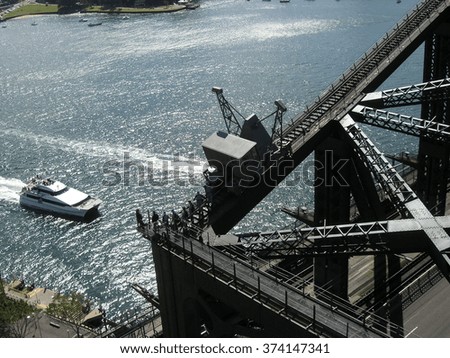 Above bridge in Sydney