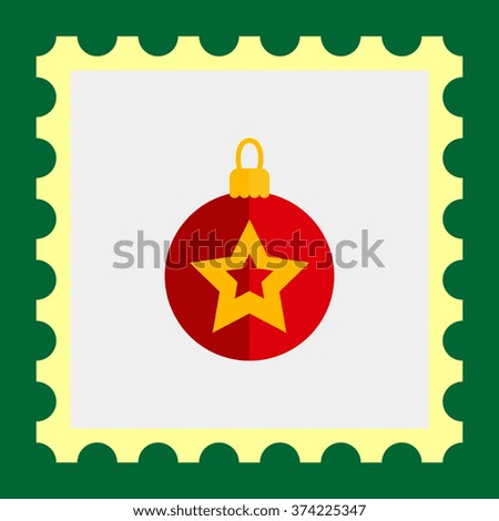 Christmas ball with star picture