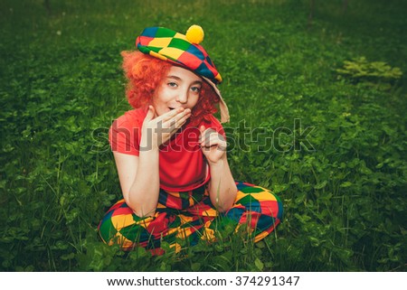 clown smiling