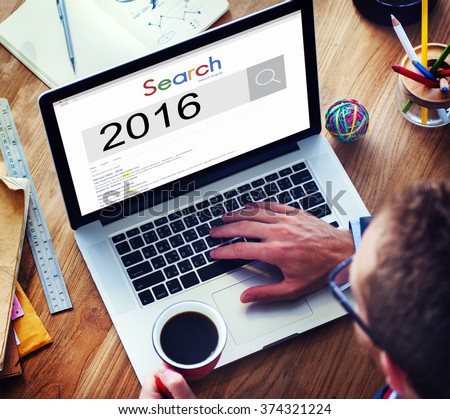 Search Engine Optimization 2016 New Year Concept